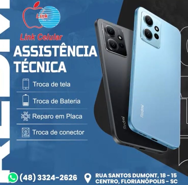 Interior da loja Link Celular em Florianópolis